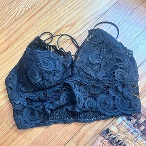 PINK Victoria's Secret Black Lace Bralette